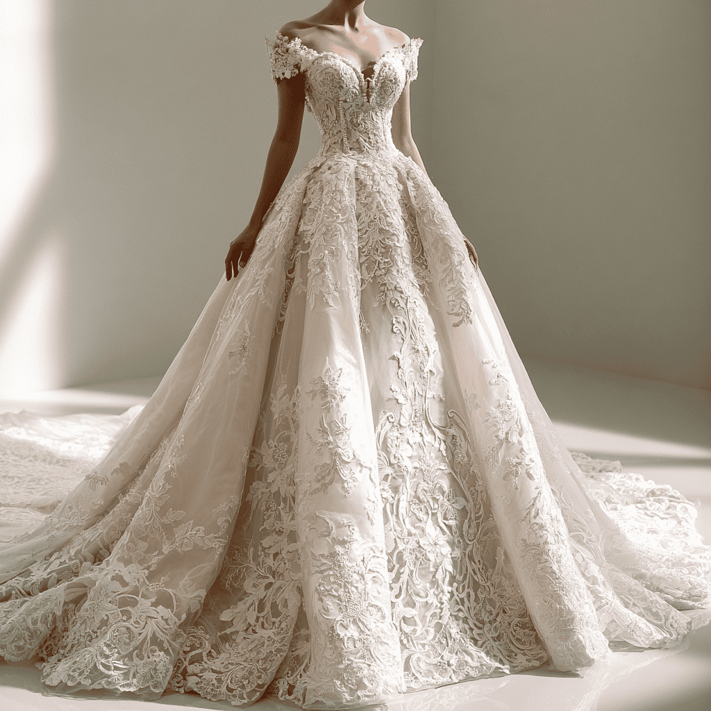 structured wedding dress